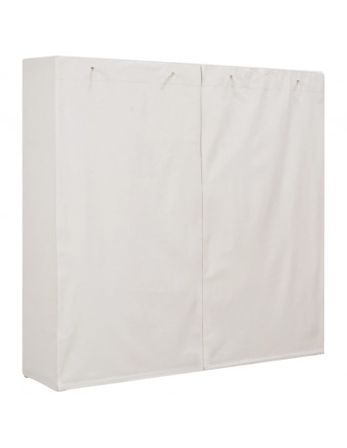 Armadio Bianco 173x40x170 cm in Tessuto
