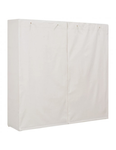Armadio Bianco 173x40x170 cm in Tessuto