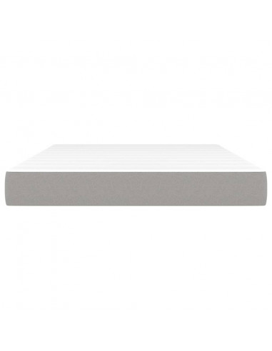 Materasso a Molle Insacchettate Grigio Chiaro 140x190x20 cm