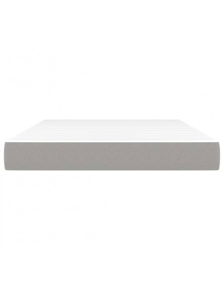 Materasso a Molle Insacchettate Grigio Chiaro 140x190x20 cm