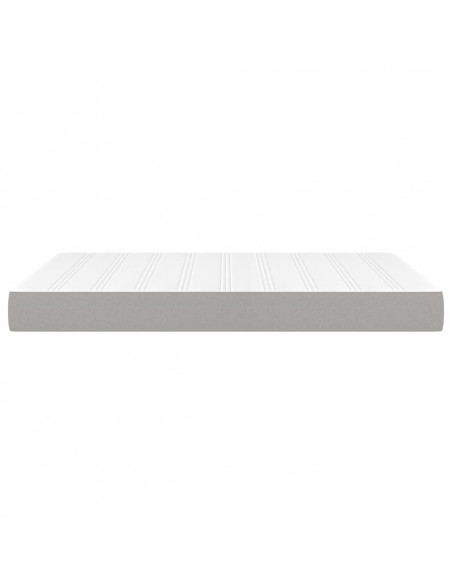 Materasso a Molle Insacchettate Grigio Chiaro 140x190x20 cm