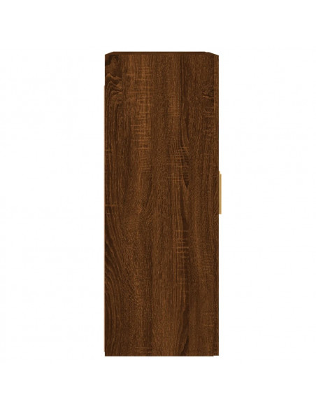 Armadietti a Parete 2 pz Rovere Marrone in Legno Multistrato
