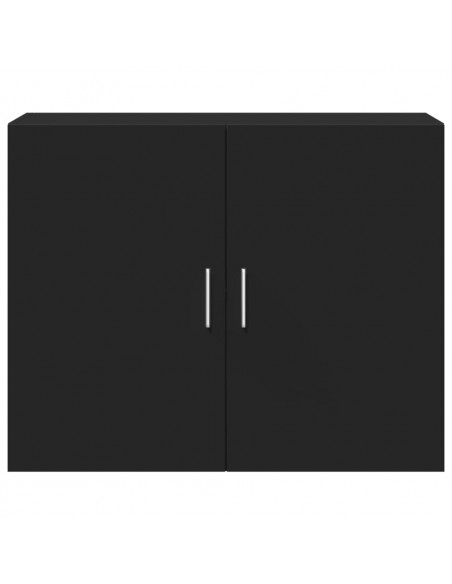 Mobile a Parete Nero 80x42,5x64 cm in Legno Multistrato