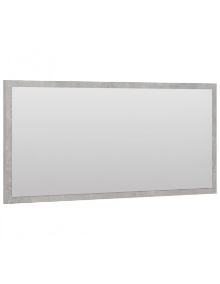 Set Mobili da Bagno 2 pz Grigio Cemento in Legno Multistrato