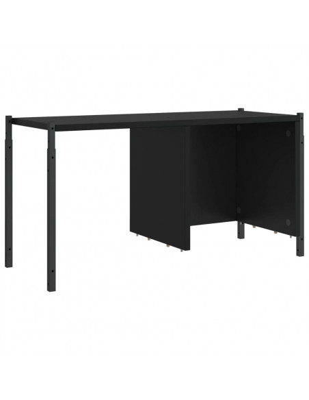 Libreria Nera 72x28x172 cm in Legno Multistrato