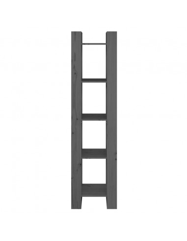 Libreria/Divisorio Grigio 41x35x160 cm Legno Massello di Pino