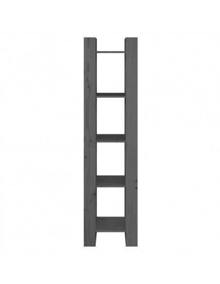 Libreria/Divisorio Grigio 41x35x160 cm Legno Massello di Pino