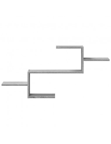 Mensola a Muro Grigio Sonoma 104x15x49 cm Legno Multistrato