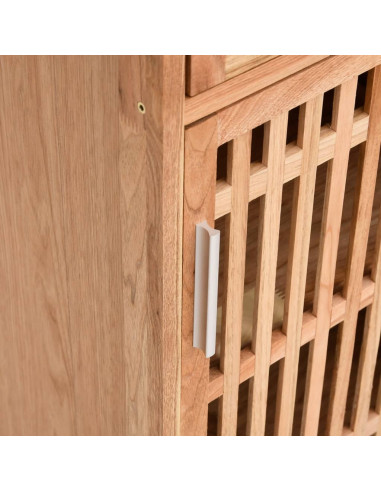 Set Mobili da Bagno 4pz in Legno Massello di Noce