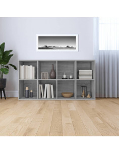 Libreria/Credenza Grigio Sonoma 66x30x130 cm Legno Multistrato 2