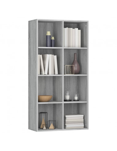 Libreria/Credenza Grigio Sonoma 66x30x130 cm Legno Multistrato