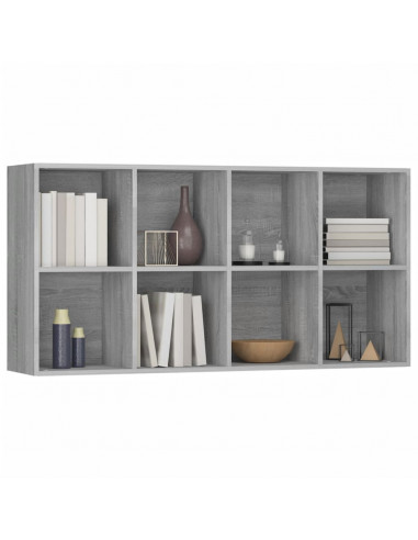 Libreria/Credenza Grigio Sonoma 66x30x130 cm Legno Multistrato