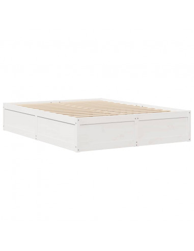 Giroletto Bianco 160x200 cm in Legno Massello di Pino