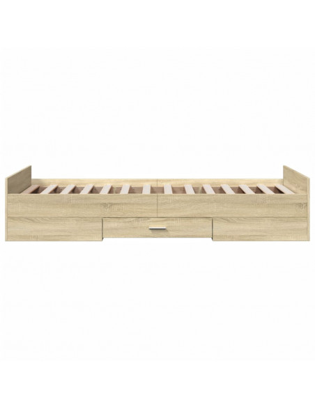 Giroletto Cassetti Rovere Sonoma 100x200 cm Legno Multistrato
