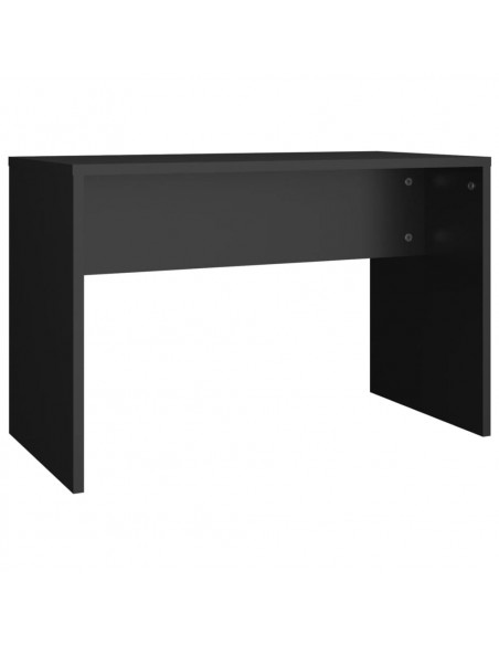 Set Tavolo da Toeletta con LED Nero in Legno Multistrato