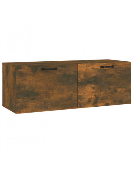 Mobile Pensile Rovere Fumo 100x36,5x35 cm Legno Multistrato