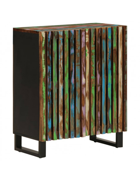 Credenze 3 pz 60x34x75 cm in Legno Massello di Acacia