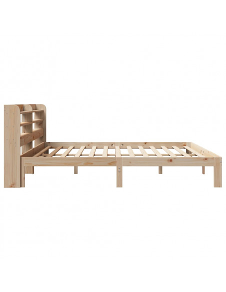 Giroletto con Testiera 200x200 cm in Legno Massello di Pino