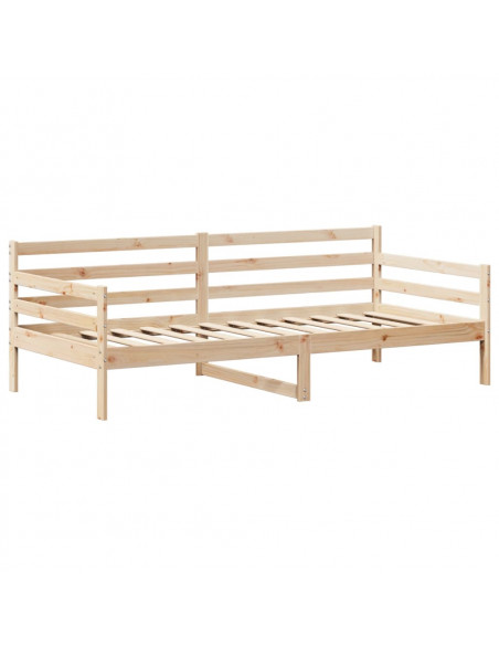 Set Dormeuse e Panca con Tetto 90x200cm Legno Massello di Pino