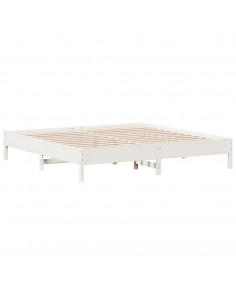 Giroletto Bianco 200x200 cm in Legno Massello di Pino 2