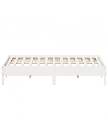 Giroletto Bianco 200x200 cm in Legno Massello di Pino