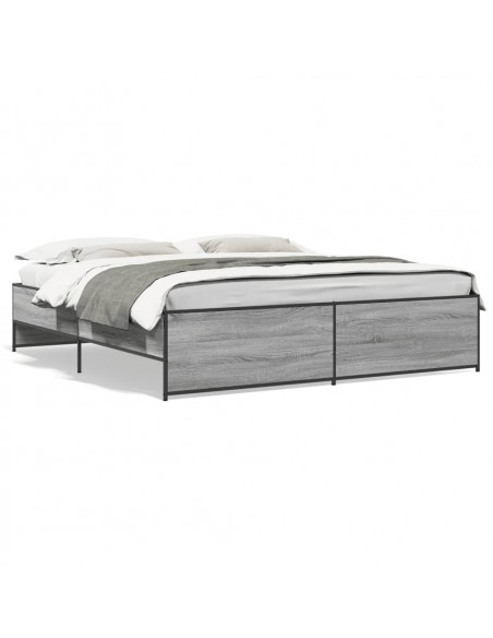 Giroletto Grigio Sonoma 200x200 cm in Legno Multistrato Metallo