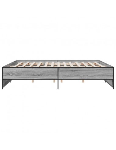 Giroletto Grigio Sonoma 200x200 cm in Legno Multistrato Metallo