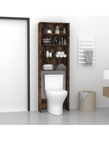 Mobile per Lavatrice Rovere Fumo 64x24x190 cm