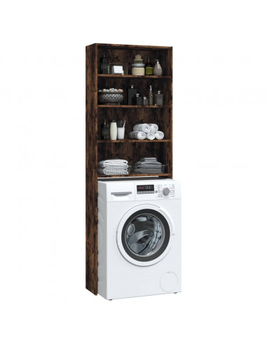 Mobile per Lavatrice Rovere Fumo 64x24x190 cm