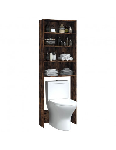 Mobile per Lavatrice Rovere Fumo 64x24x190 cm