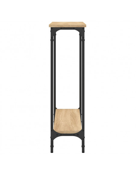 Tavolino Consolle Rovere Sonoma 100x22,5x75cm Legno Multistrato