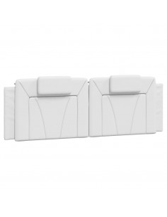 Giroletto con Luci LED Bianco 160x200 cm in Similpelle 2