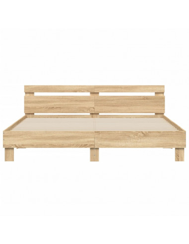 Giroletto Testiera Rovere Sonoma 200x200 cm Legno Multistrato