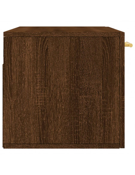 Mobile a Parete Rovere Marrone 80x36,5x35 cm Legno Multistrato