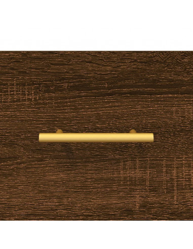 Mobile a Parete Rovere Marrone 80x36,5x35 cm Legno Multistrato
