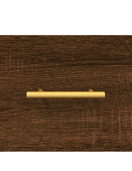 Mobile a Parete Rovere Marrone 80x36,5x35 cm Legno Multistrato