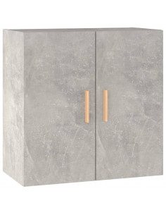 Armadietto a Muro Grigio Cemento 60x30x60 cm Legno Multistrato 2