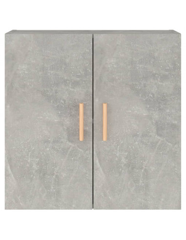 Armadietto a Muro Grigio Cemento 60x30x60 cm Legno Multistrato