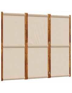 Divisorio a 3 Pannelli Tortora 210x180 cm 2