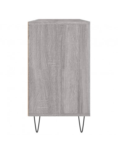 Mobile da Bagno Grigio Sonoma 80x33x60 cm in Legno Multistrato