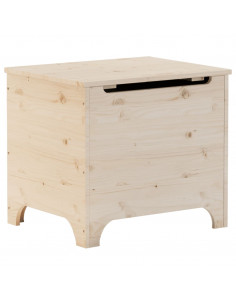 Contenitore con Coperchio RANA 60x49x54 cm Legno Massello Pino 2