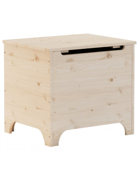 Contenitore con Coperchio RANA 60x49x54 cm Legno Massello Pino