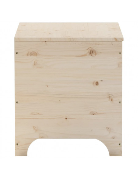 Contenitore con Coperchio RANA 60x49x54 cm Legno Massello Pino