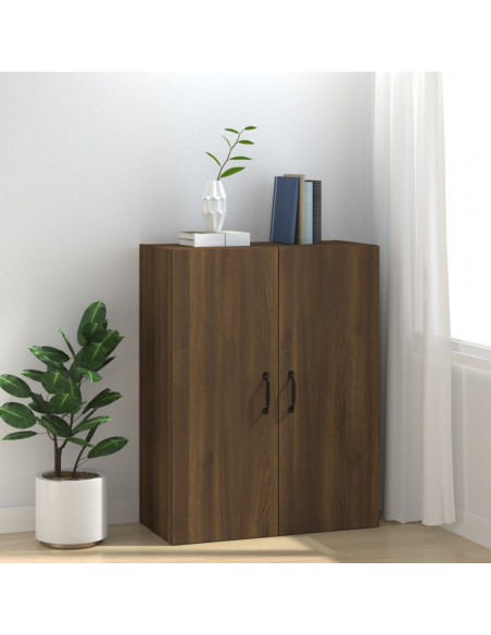Mobile Pensile Rovere Marrone 69,5x34x90cm in Legno Multistrato