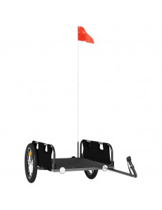 Rimorchio da Bici Nero Oxford e Ferro 2