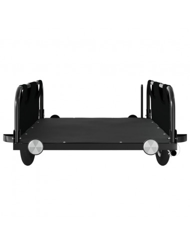 Rimorchio da Bici Nero Oxford e Ferro