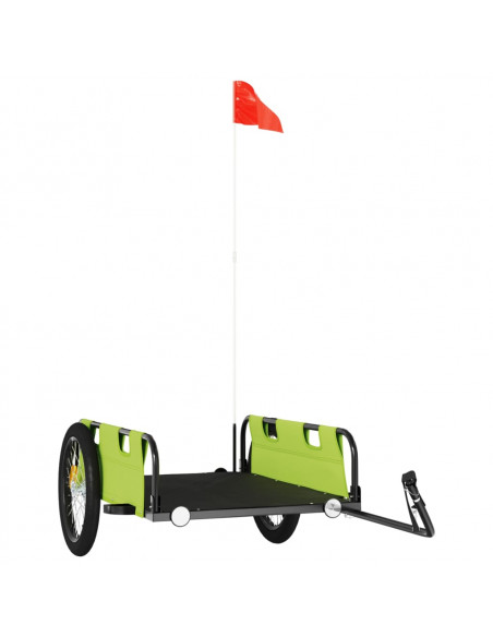 Rimorchio da Bici Verde Oxford e Ferro