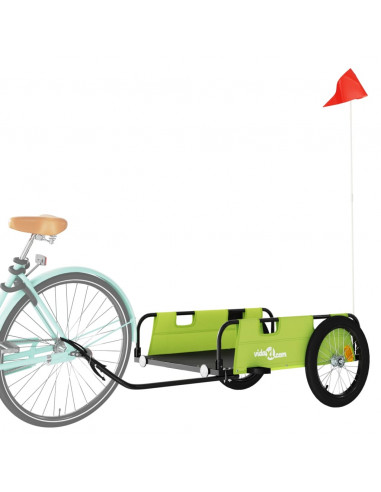 Rimorchio da Bici Verde Oxford e Ferro