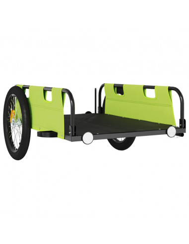 Rimorchio da Bici Verde Oxford e Ferro