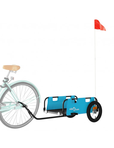 Rimorchio da Bici Blu Oxford e Ferro